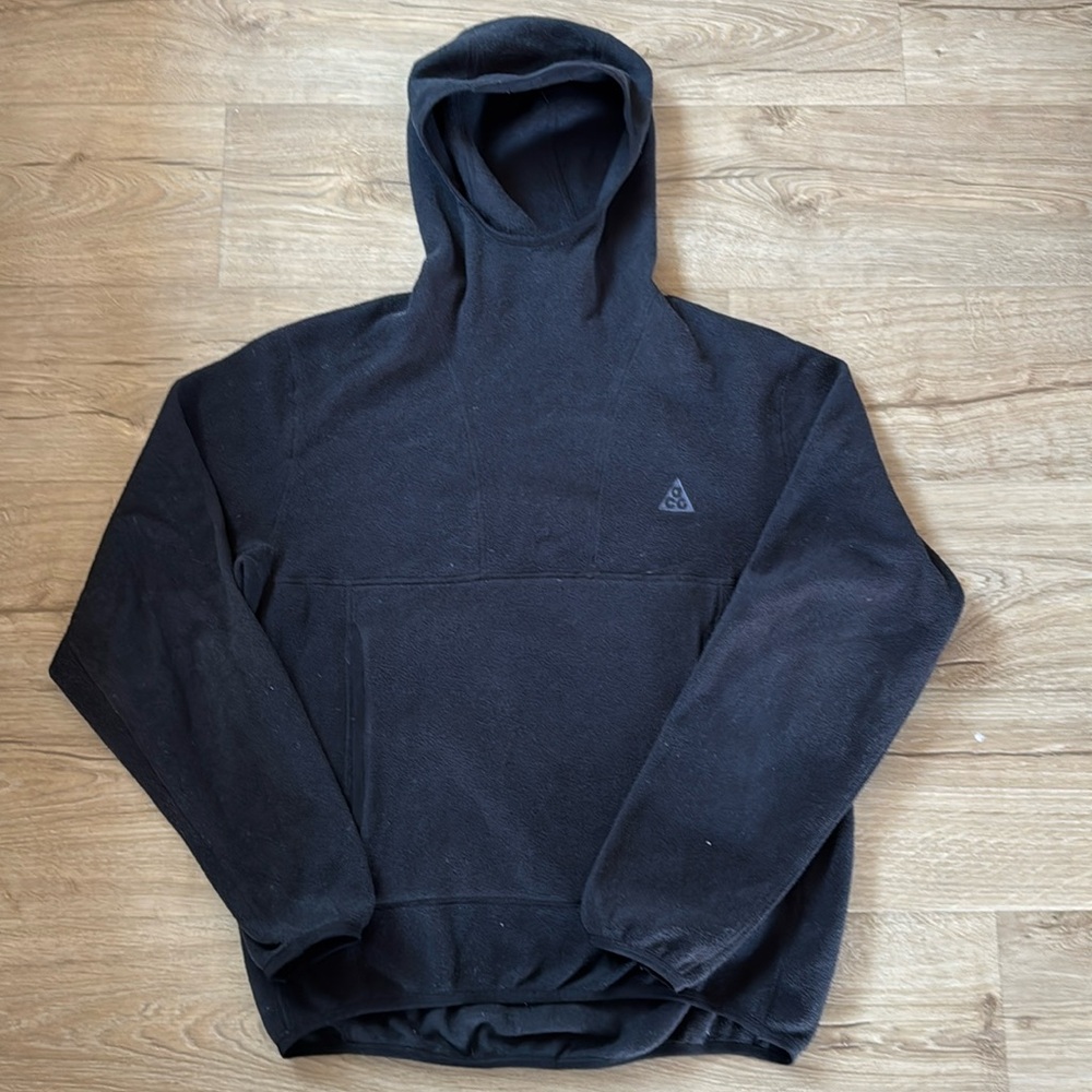 Men’s Nike ACG, polar tech fleece pullover black size small